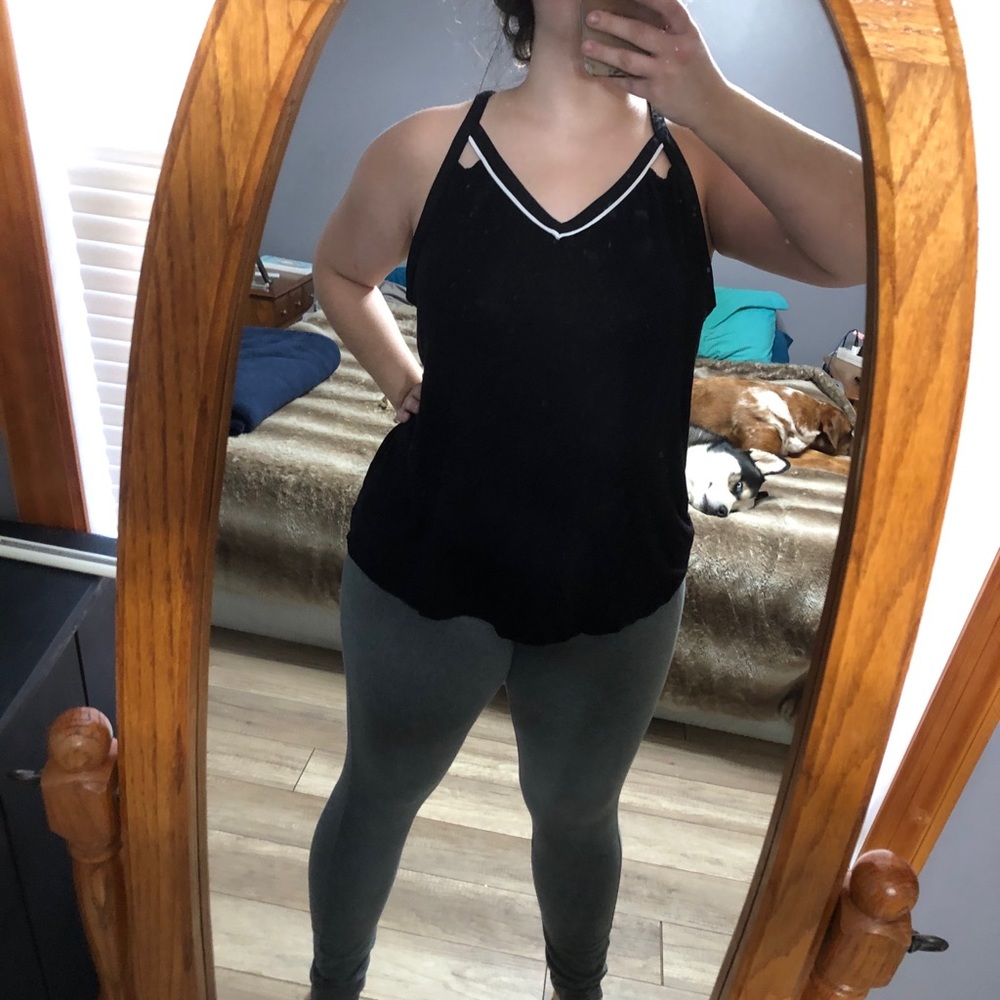 Black tank top
